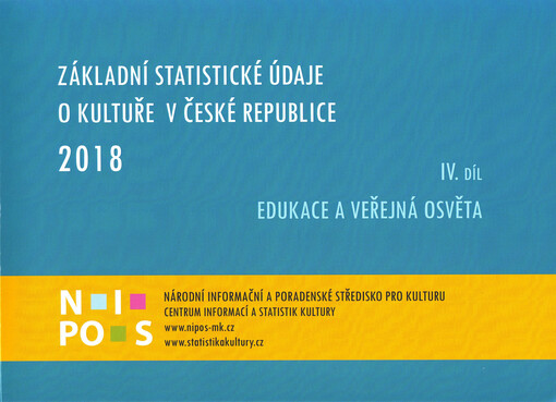Základní statistické údaje o kultuře v České republice 2018. IV. díl, Edukace a veřejná osvěta