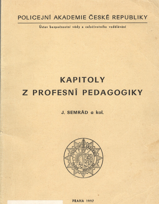 Kapitoly z profesní pedagogiky