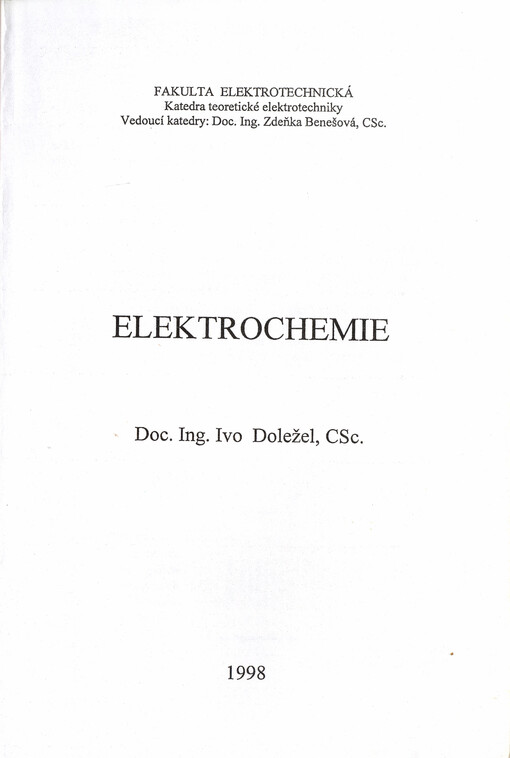 Elektrochemie