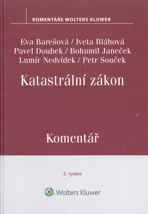 Katastrální zákon : komentář