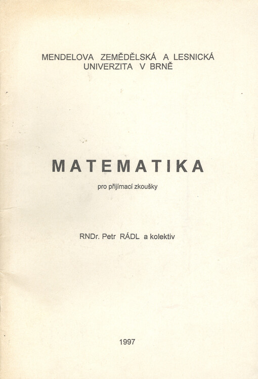 Matematika pro přijímací zkoušky