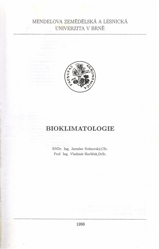 Bioklimatologie