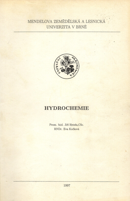 Hydrochemie