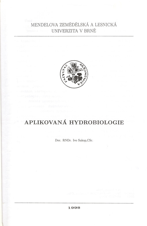 Aplikovaná hydrobiologie