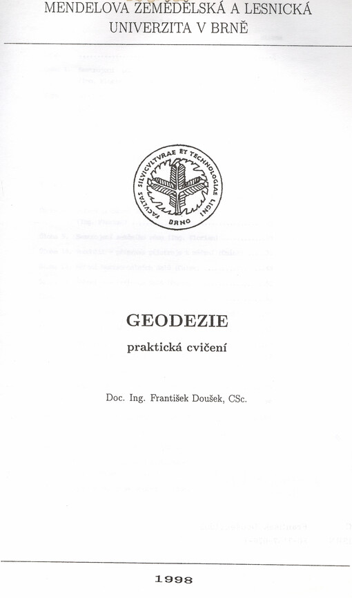 Geodezie : praktická cvičení
