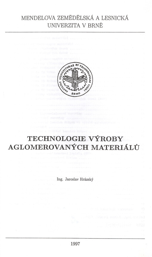 Technologie výroby aglomerovaných materiálů