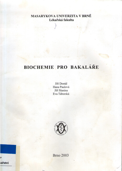 Biochemie pro bakaláře