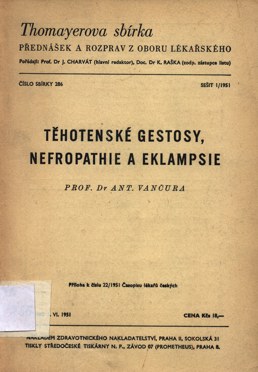 Těhotenské gestosy, nefropathie a eklampsie