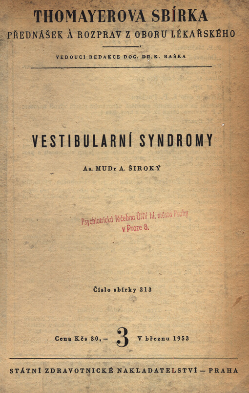 Vestibulární syndromy