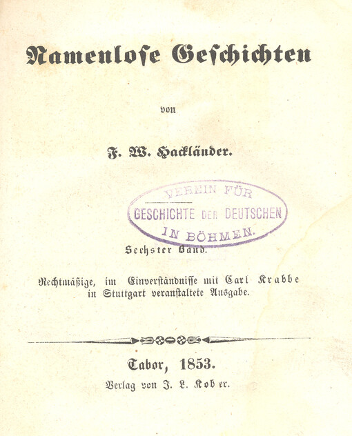 Namenlose Geschichten. Sechster Band