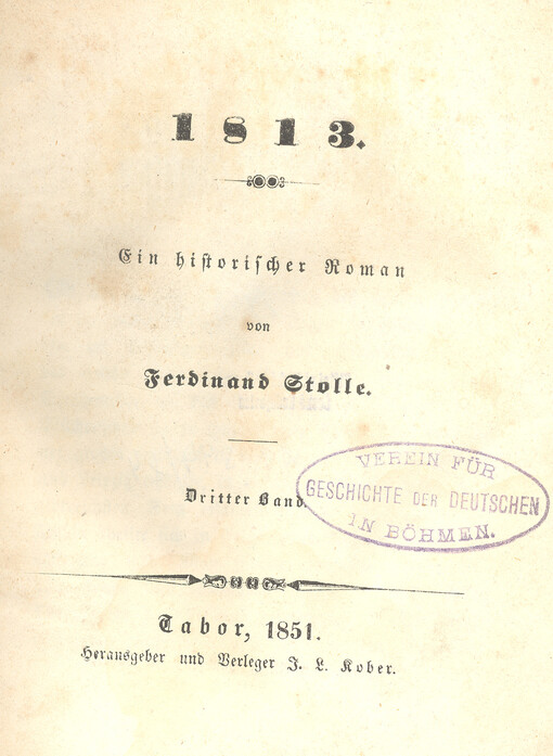 1813 : ein historischer Roman. Dritter Band