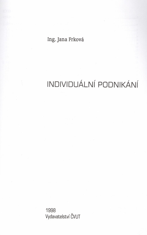 Individuální podnikání