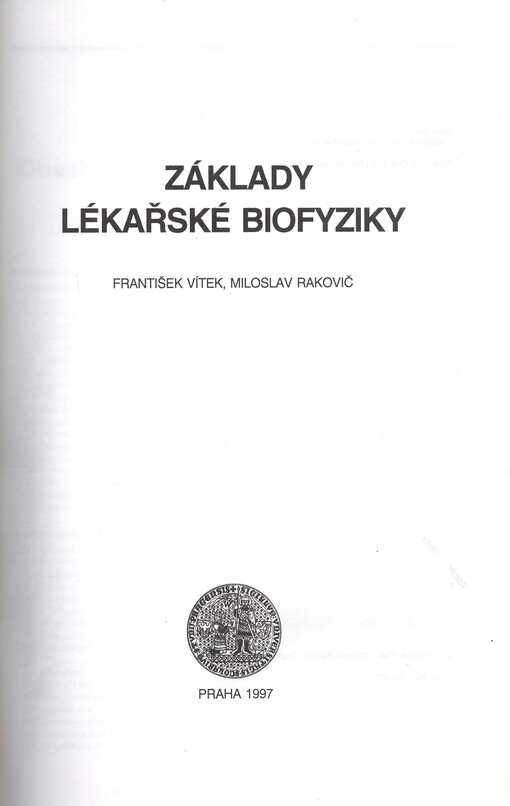Základy lékařské biofyziky