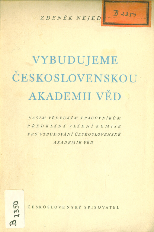 Vybudujeme Československou akademii věd