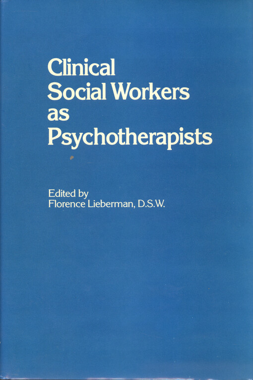 Clinical social workers as psychotherapists