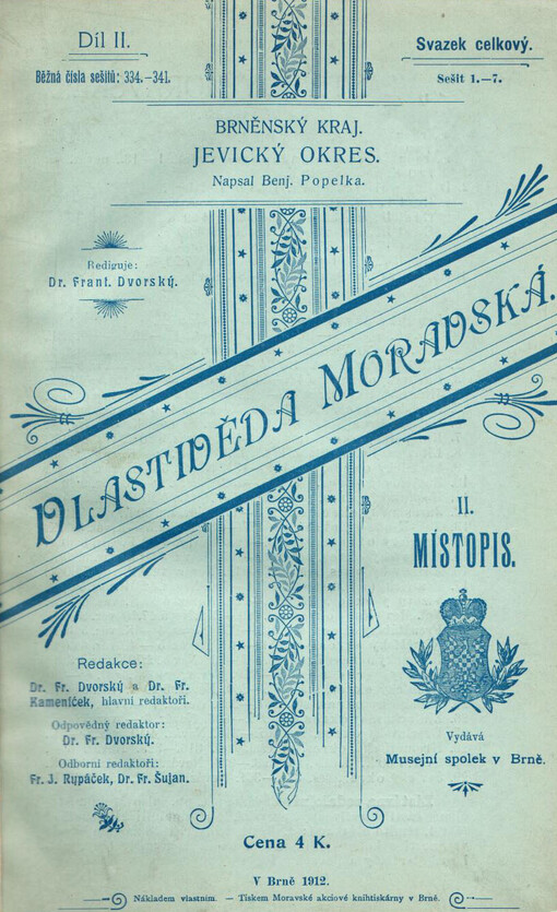 Vlastivěda moravská.II,Místopis Moravy.