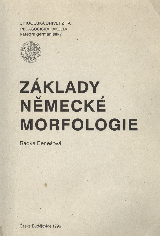 Základy německé morfologie