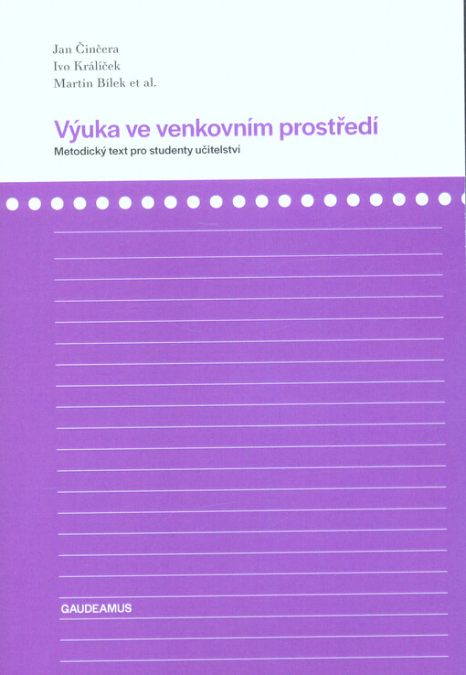 Výuka ve venkovním prosředí : metodický text pro studenty učitelství