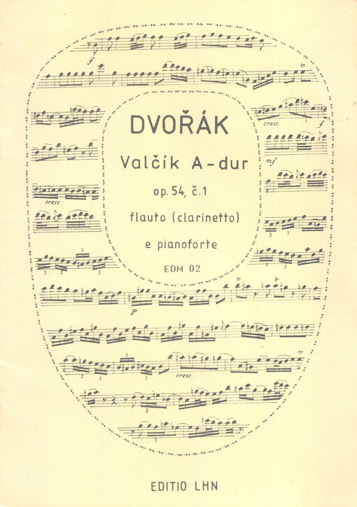 Valčík A-dur, op. 54, č. 1, flauto (clarinetto) e pianoforte