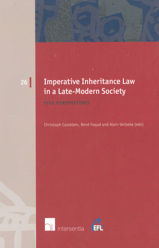 Imperative inheritance law in a late-modern society : five perspectives