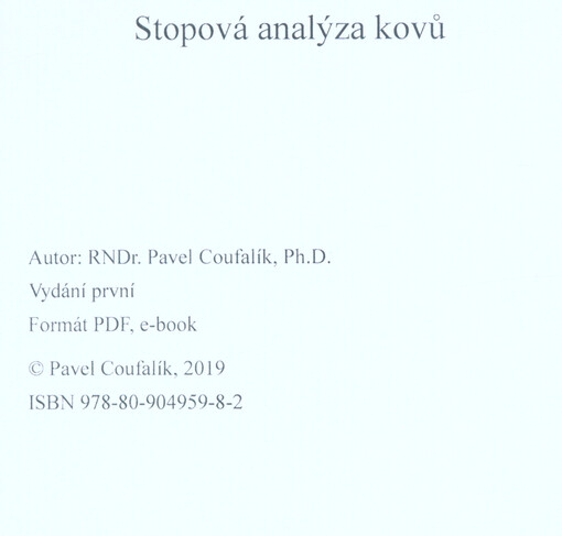 Stopová analýza kovů