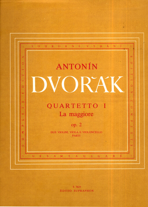 Quartetto I La maggiore, op. 2, due violini, viola e violoncello