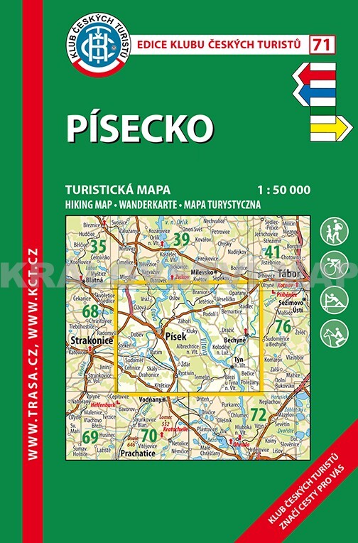 Písecko turistická mapa 1:50 000
