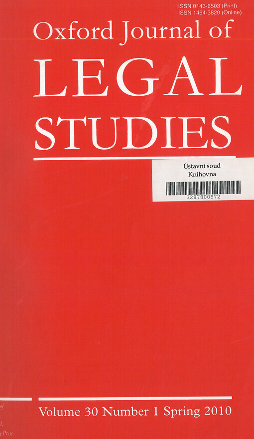 Oxford journal of legal studies