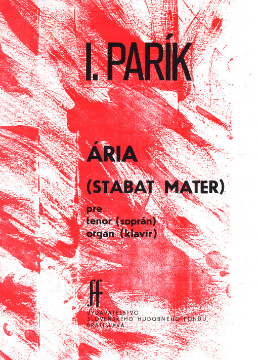 Ária pre tenor a orchester na fragment textu Stabat Mater verzia pre tenor (soprán) a organ (klavír)