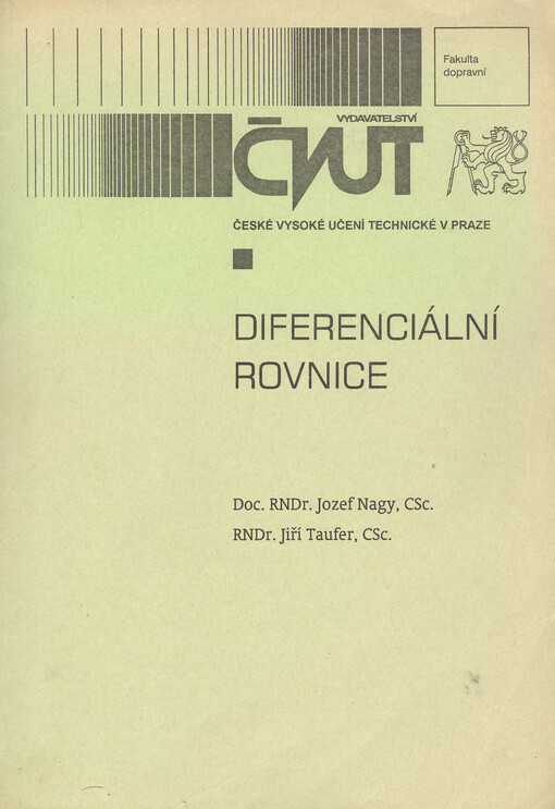 
  Diferenciální rovnice
  