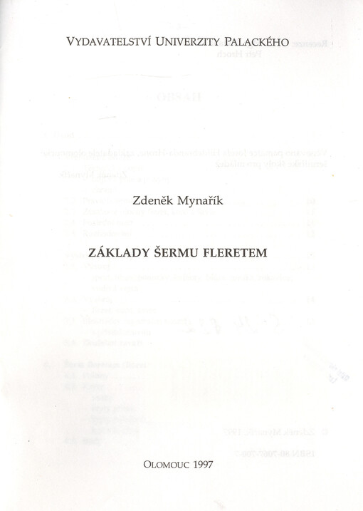 Základy šermu fleretem