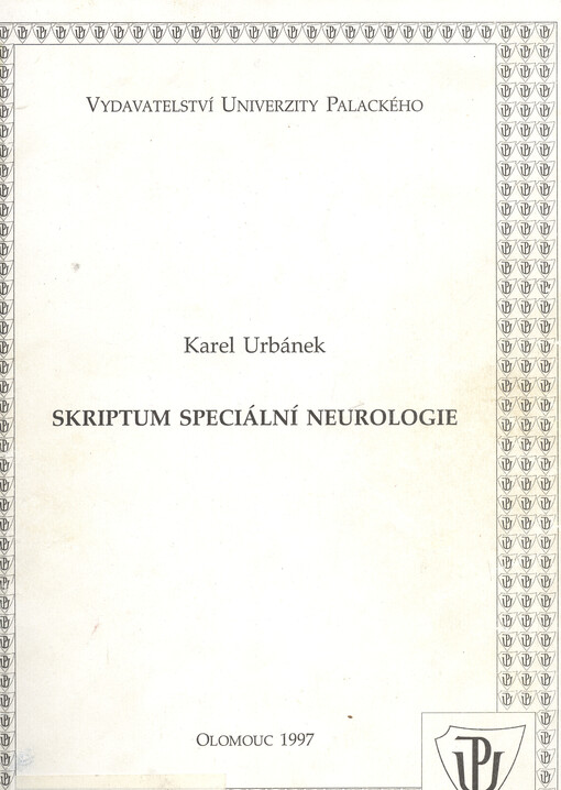 Skriptum speciální neurologie