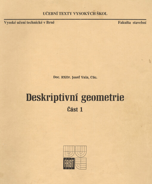 Deskriptivní geometrie. Část 1