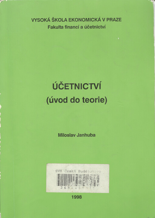 Účetnictví :(úvod do teorie)