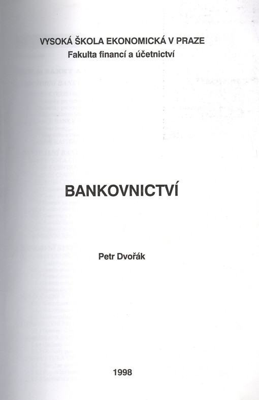 Bankovnictví