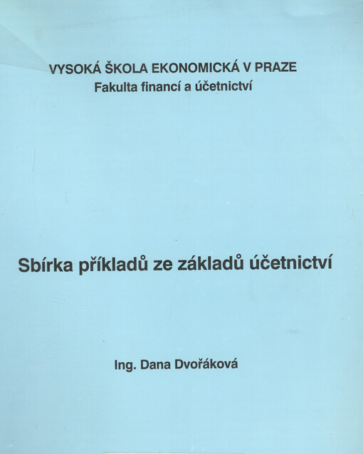 Sbírka příkladů ze základů účetnictví