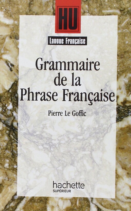 Grammaire de la phrase française