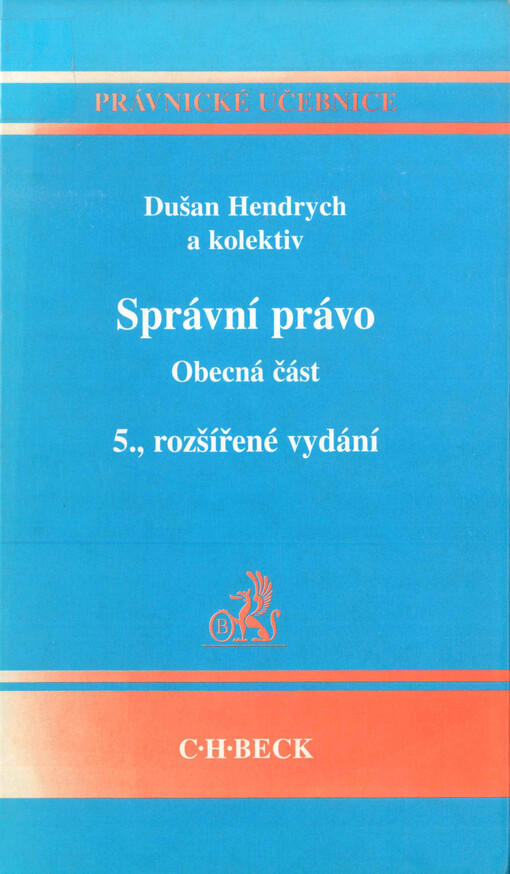Správní právo. Obecná část