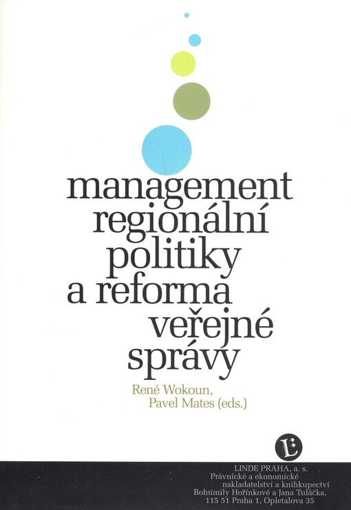 Management regionální politiky a reforma veřejné správy