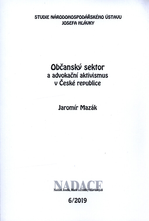 Občanský sektor a advokační aktivismus v České republice