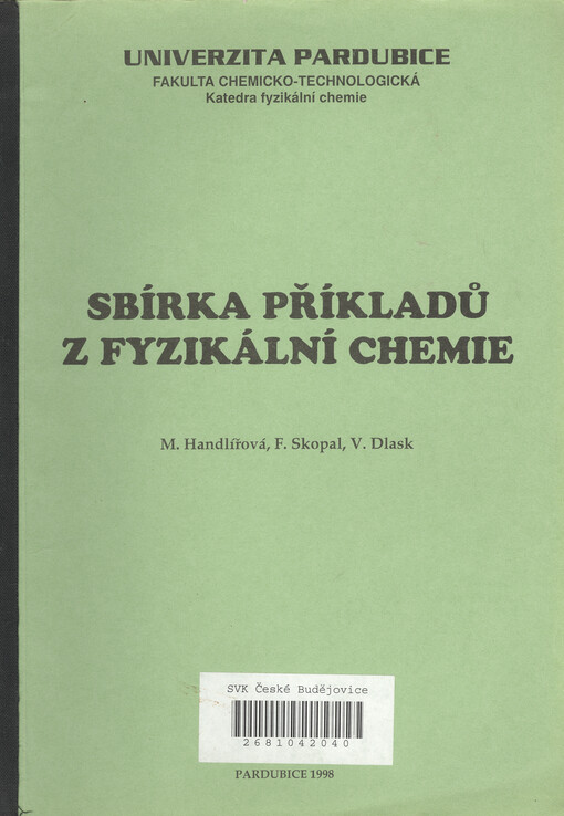 Sbírka příkladů z fyzikální chemie