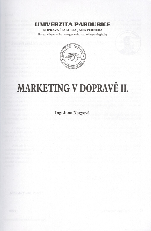 Marketing v dopravě II