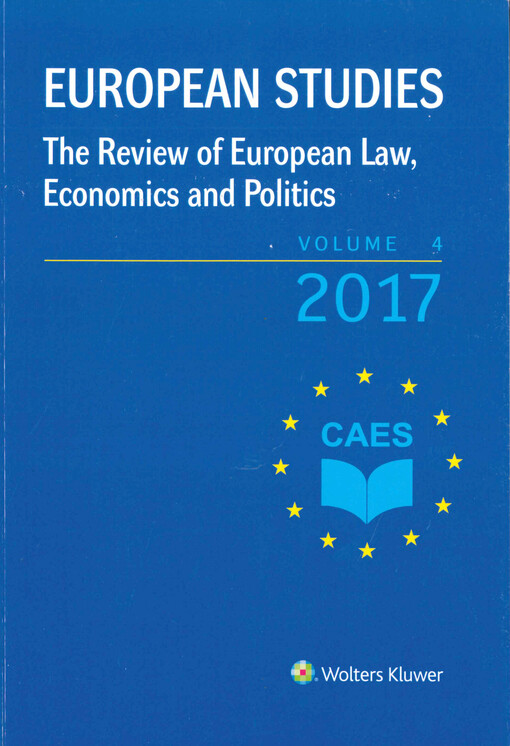 European studies : the review of European law, economics and politics. Volume 4