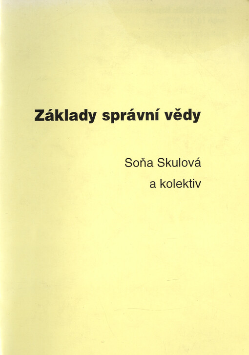 Základy správní vědy