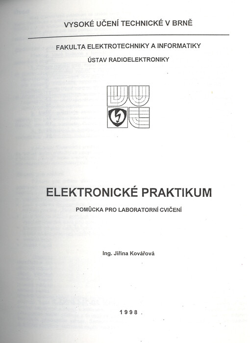 Elektronické praktikum : pomůcka pro laboratorní cvičení