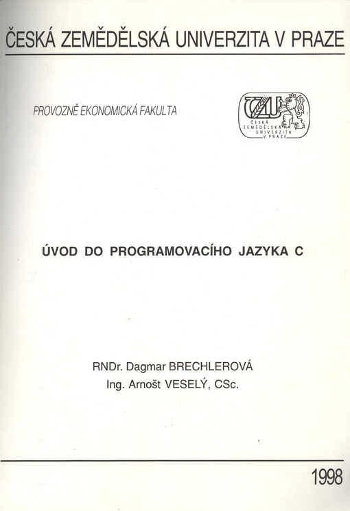 Úvod do programovacího jazyka C