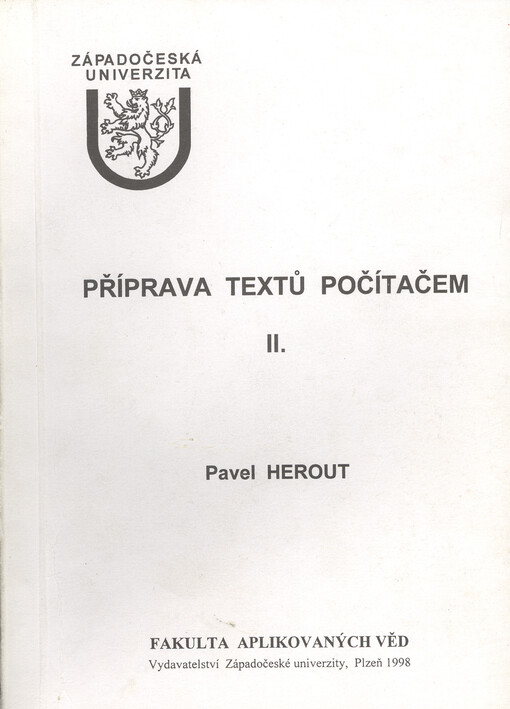 Příprava textů počítačem II.