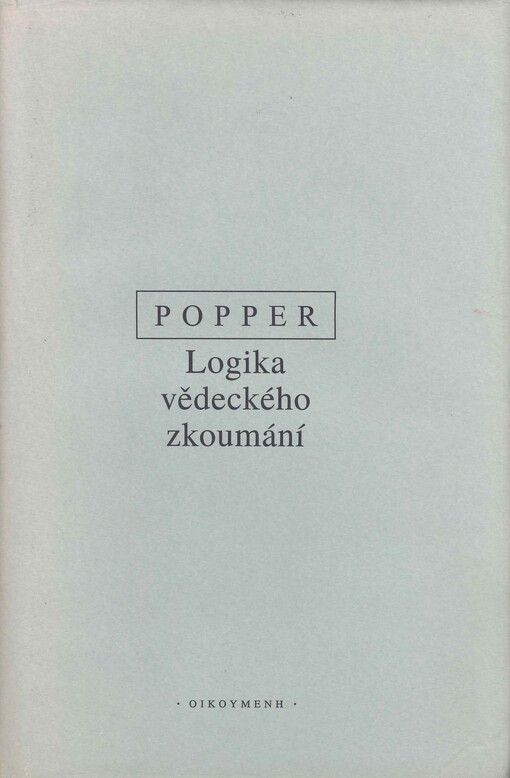 Logika vědeckého bádání