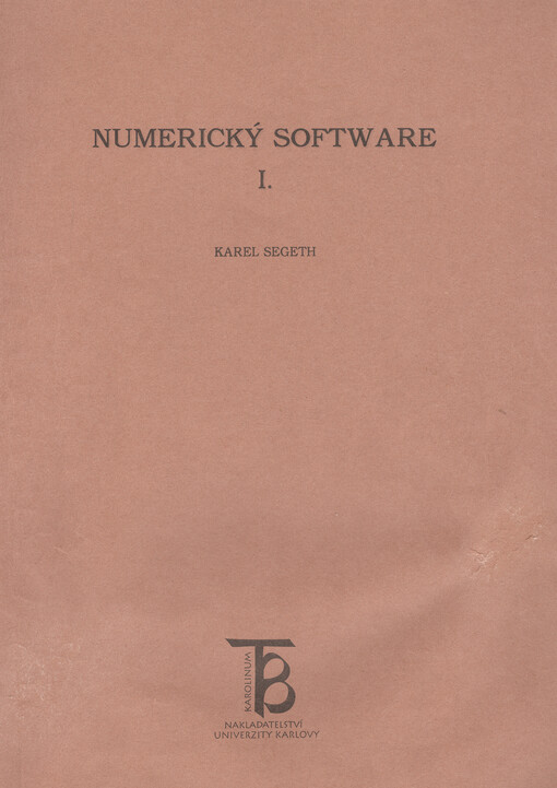 Numerický software. I.