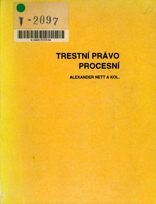 Trestní právo procesní